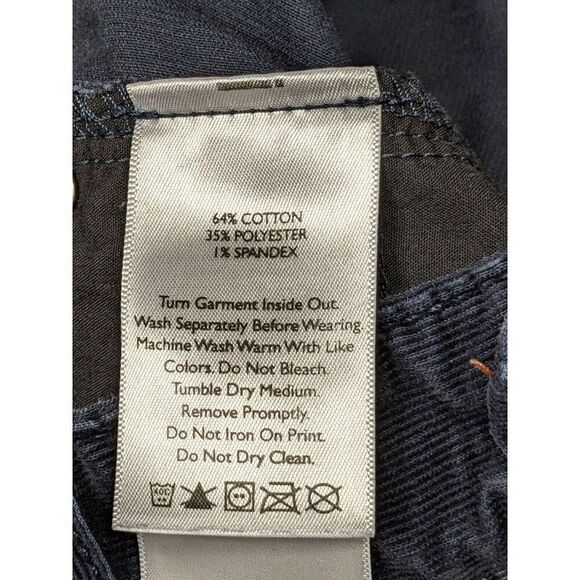 Eddie Bauer Womens Size 2 Boyfriend Fit Relaxed Leg Navy Blue Pants - Picture 7 of 12